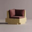 HELIOS CORNER - Yellow Plain Terracott