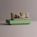HELIOS LEFT EDGE - Green Plain Beige