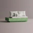 HELIOS LEFT EDGE - Green Plain White