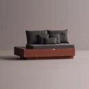 HELIOS LEFT EDGE - Maroon Plain Anthracite