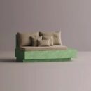 HELIOS RIGHT EDGE - Green Plain Beige