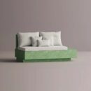 HELIOS RIGHT EDGE - Green Plain White