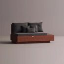 HELIOS RIGHT EDGE - Maroon Plain Anthracite