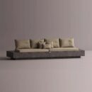 HELIOS SECTIONAL - Anthracite Plain Beige