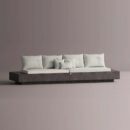 HELIOS SECTIONAL - Anthracite Plain White