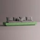 HELIOS SECTIONAL - Green Plain Gray