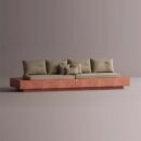 HELIOS SECTIONAL - Red Plain Beige