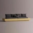 HELIOS SECTIONAL - Yellow Plain Anthracite