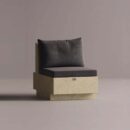 HELIOS SINGLE - Cream Plain Anthracite