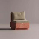 HELIOS SINGLE - Red Plain Beige