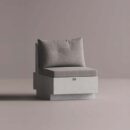 HELIOS SINGLE - White Plain Gray