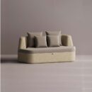 AURA LOVESEAT - Cream Plain Beige