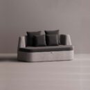 AURA LOVESEAT - Gray Plain Anthracite