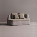 AURA LOVESEAT - Gray Plain Beige