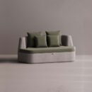 AURA LOVESEAT - Gray Plain Olive