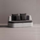 AURA LOVESEAT - White Plain Anthracite