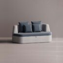 AURA LOVESEAT - White Plain Blue