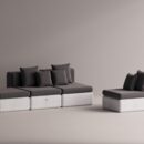 BOLINA SET - White Plain Anthracite