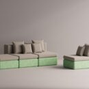 BOLINA SET - Green Plain Beige