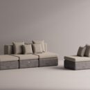 BOLINA SET - Anthracite Plain Beige