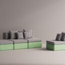 BOLINA SET - Green Plain Gray