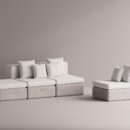 BOLINA SET - Gray Plain White