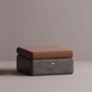 BOLINA BASE/OTTOMAN - Anthracite Plain Terracotta