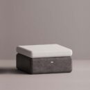 BOLINA BASE/OTTOMAN - Anthracite Plain White