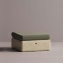 BOLINA BASE/OTTOMAN - Cream Plain Olive