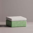 BOLINA BASE/OTTOMAN - Green Plain White