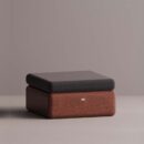 BOLINA BASE/OTTOMAN - Maroon Plain Anthracite