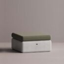 BOLINA BASE/OTTOMAN - White Plain Olive