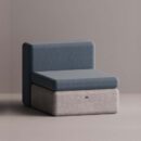 BOLINA SINGLE MODULE - Gray Plain Blue
