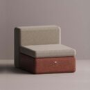 BOLINA SINGLE MODULE - Maroon Plain Beige