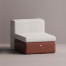 BOLINA SINGLE MODULE - Maroon Plain White