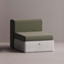 BOLINA SINGLE MODULE - White Plain Olive