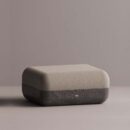 ELEKTRA OTTOMAN - Anthracite Plain Beige