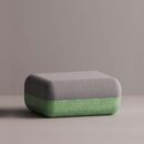 ELEKTRA OTTOMAN - Green Plain Gray