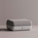 ELEKTRA OTTOMAN - White Plain Gray