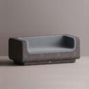 MITHRA SOFA - Anthracite Plain Light Blue