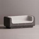 MITHRA SOFA - Anthracite Plain White