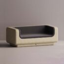 MITHRA SOFA - Cream Plain Anthracite