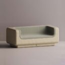 MITHRA SOFA - Cream Plain Light Green