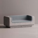 MITHRA SOFA - Gray Plain Lght Blue