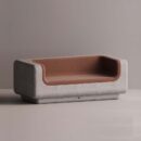 MITHRA SOFA - Gray Plain Terracotta