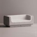 MITHRA SOFA - Gray Plain White