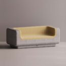 MITHRA SOFA - Gray Plain Yellow