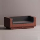 MITHRA SOFA - Maroon Plain Anthracite