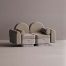 REO LOVESEAT - Gray Plain Beige