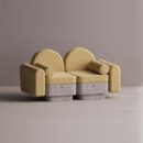 REO LOVESEAT - Gray Plain Mustard